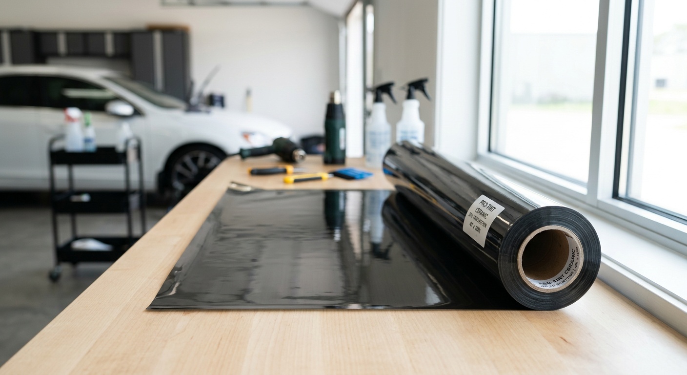 Summer heat blocking window film